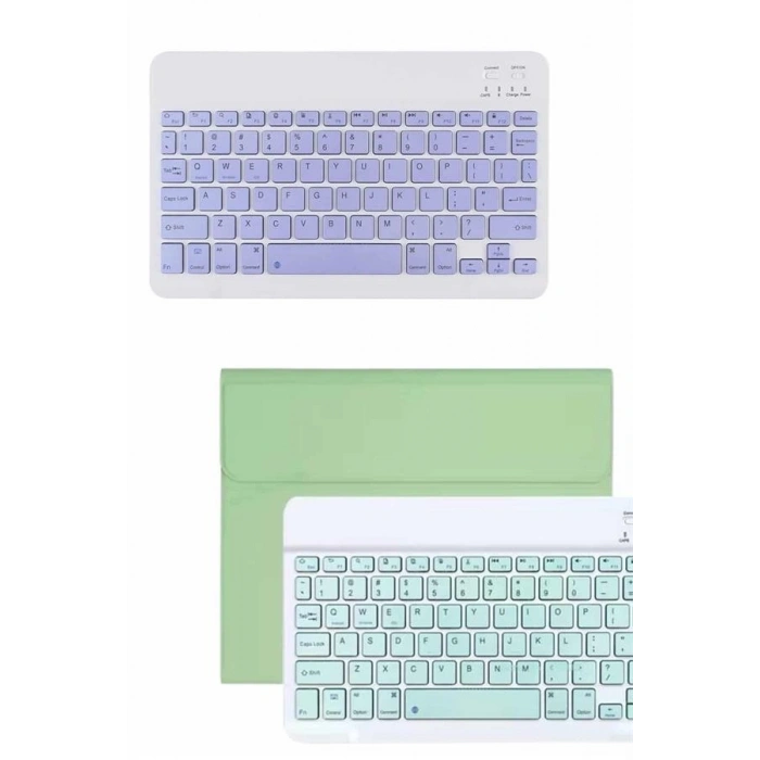 Android Ve İos Uyumlu Bluetooth Kablosuz Türkçe Q Klavye Renkli