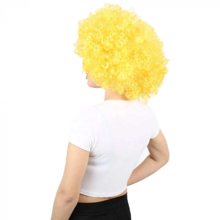 Animasyon Parti Ve Palyaço Peruğu - Sarı