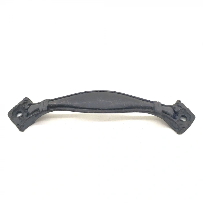 Antika Tarz Dekoratif Pirinç Deste Mobilya Kulbu - 25x120 mm, Oksit