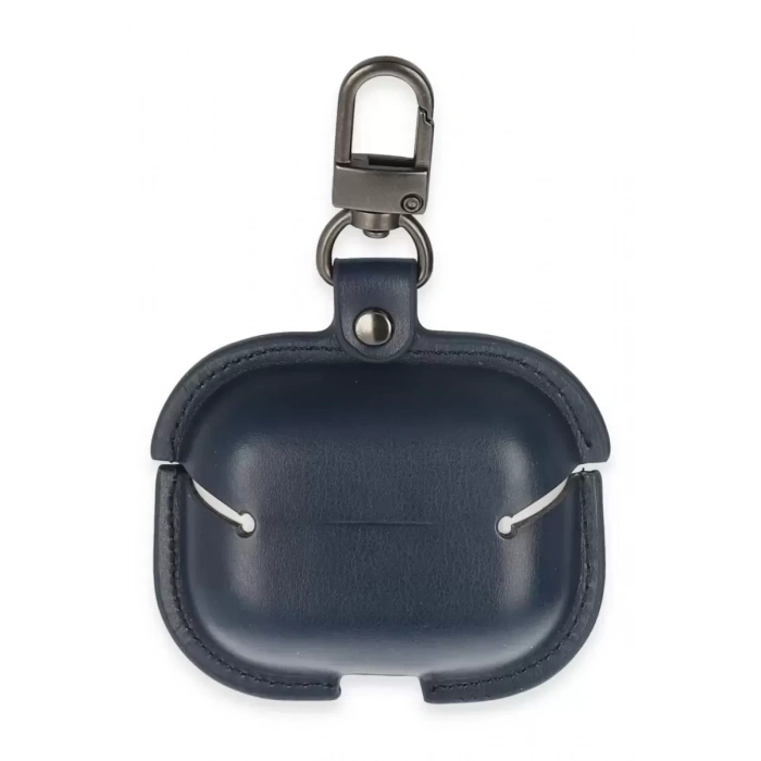 Apple Airpods 3 (3.nesil) Çanta Deri Kılıf - Lacivert