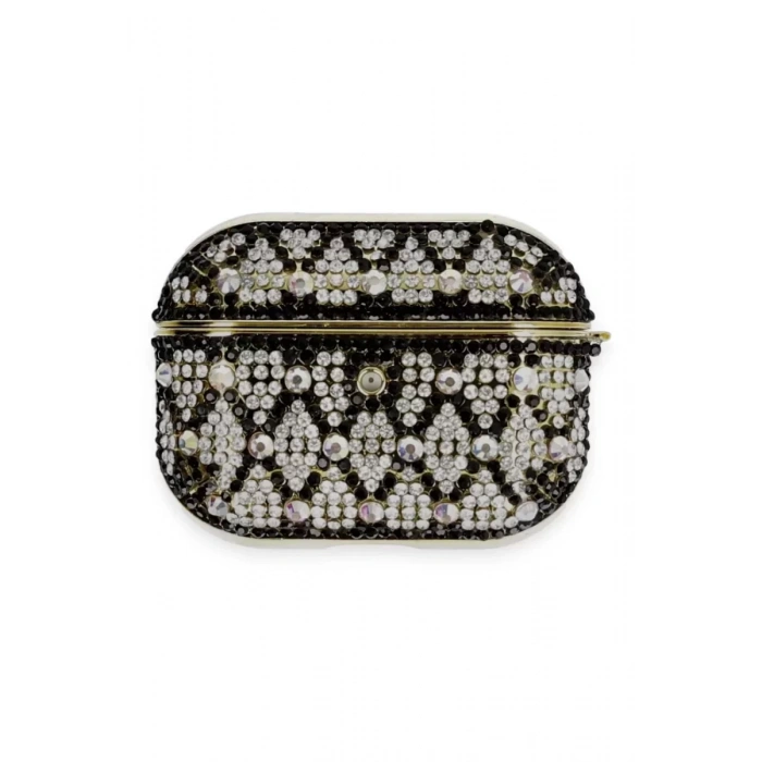 Apple Airpods Pro 2 (2.nesil) Klor Taşlı Kılıf - Desen 2