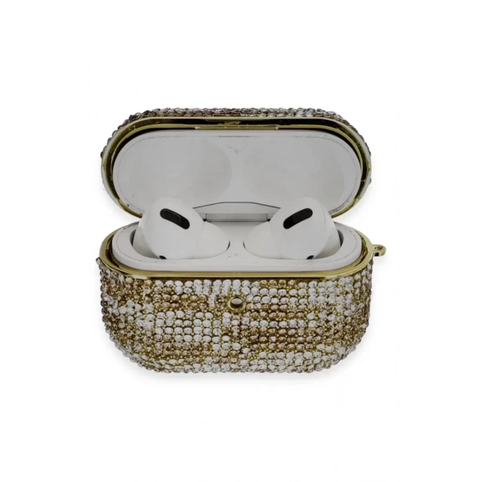 Apple Airpods Pro 2 (2.nesil) Klor Taşlı Kılıf - Desen 6