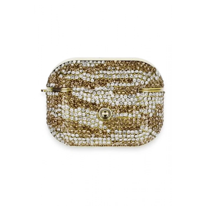 Apple Airpods Pro 2 (2.nesil) Klor Taşlı Kılıf - Desen 6