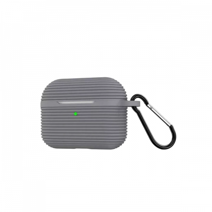 Apple Airpods Pro 3 (3.nesil) Raven Silikon Kılıf - Gri