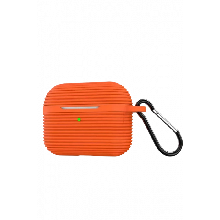 Apple Airpods Pro 3 (3.nesil) Raven Silikon Kılıf - Turuncu