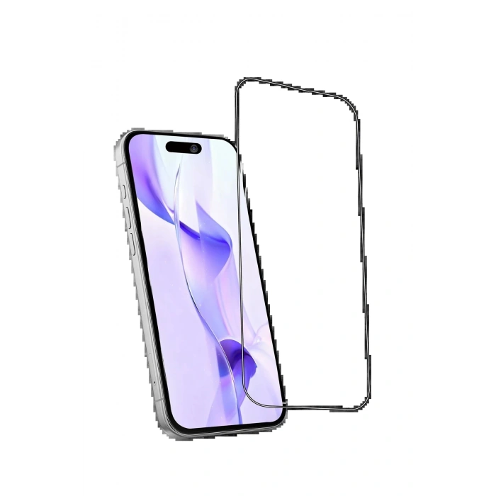 Apple iPhone 11 Bilvis 5in1 3D Magic Cam Ekran Koruyucu - Siyah