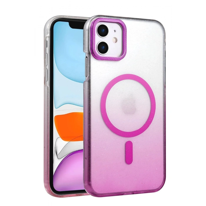 Apple iPhone 11 Glossy Magsafe Kapak - Mor