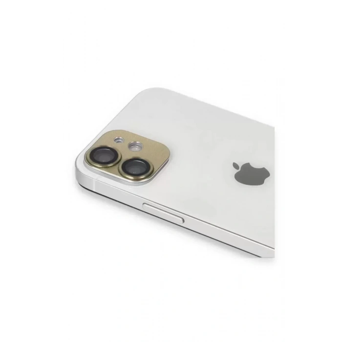 Apple iPhone 11 Pers Alüminyum Kamera Lens - Gold
