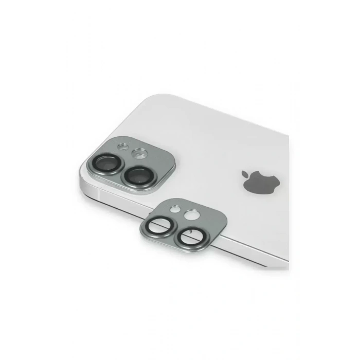 Apple iPhone 11 Pers Alüminyum Kamera Lens - Yeşil