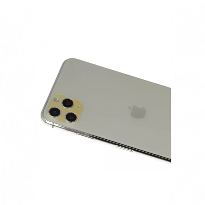 Apple iPhone 11 Pro Max Rainbow Kamera Lens Koruma Cam - Gold