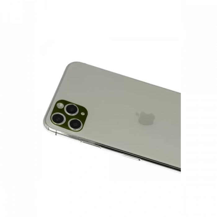 Apple iPhone 11 Pro Max Rainbow Kamera Lens Koruma Cam - Yeşil