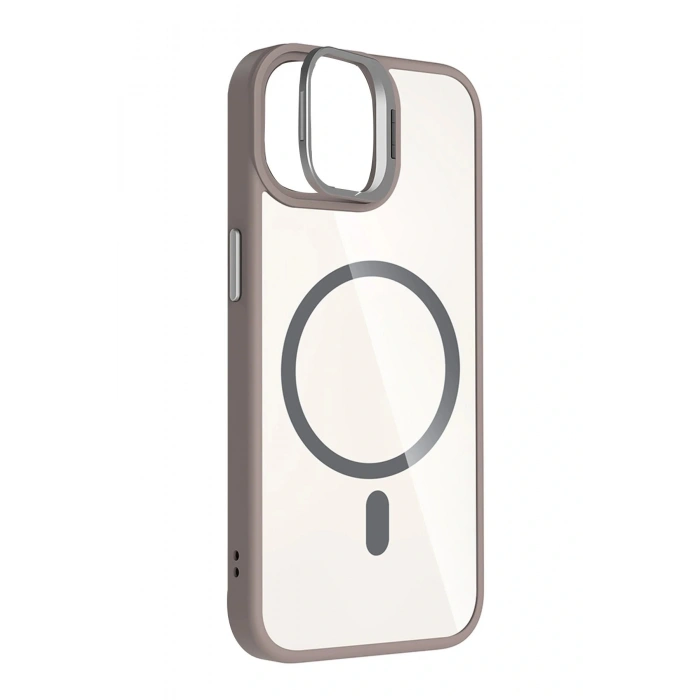 Apple iPhone 11 Remim Lensli Magsafe Standlı Kapak - Titan Gri