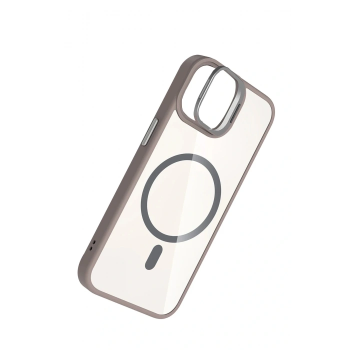 Apple iPhone 11 Remim Lensli Magsafe Standlı Kapak - Titan Gri