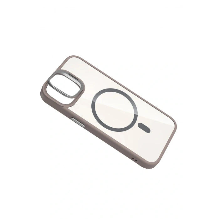 Apple iPhone 11 Remim Lensli Magsafe Standlı Kapak - Titan Gri