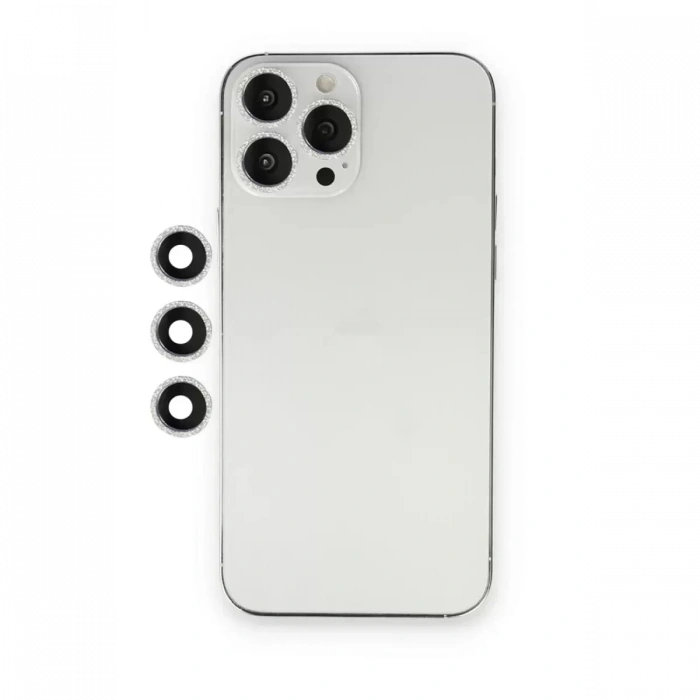 Apple iPhone 12 Pro Shine Kamera Lens - Gümüş