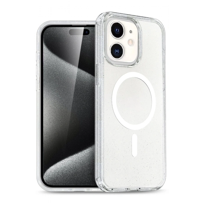 Apple iPhone 12 Star Magsafe Kapak - Şeffaf