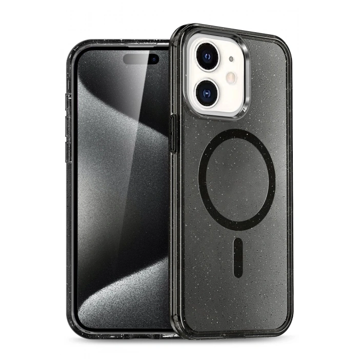 Apple iPhone 12 Star Magsafe Kapak - Siyah