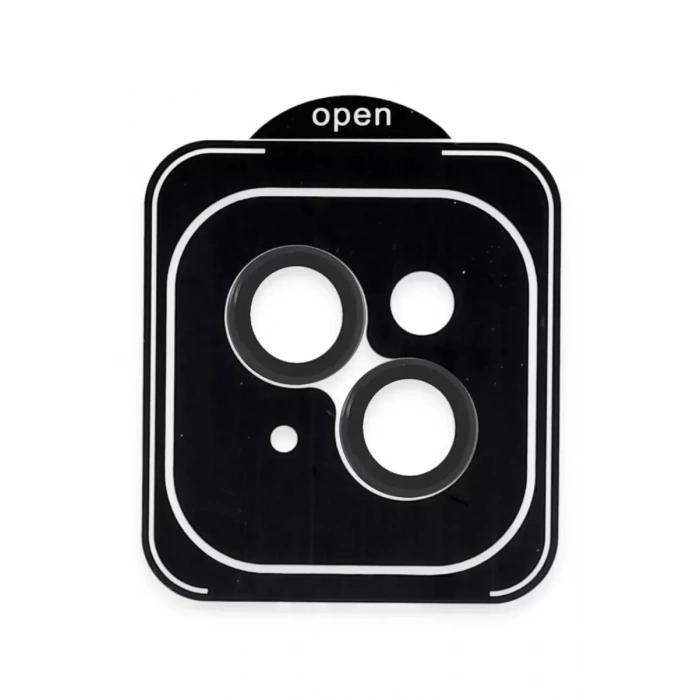 Apple iPhone 13 PVD Metal Kamera Lens - Siyah