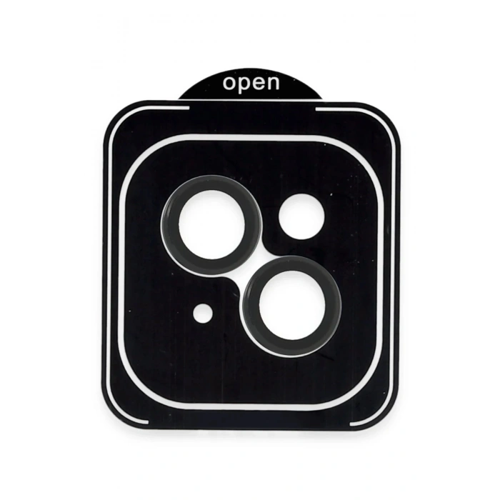 Apple iPhone 13 PVD Metal Kamera Lens - Siyah