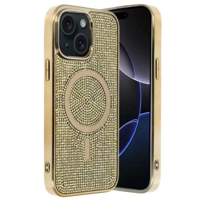 Apple iPhone 14 Helen Magsafe Kapak - Gold