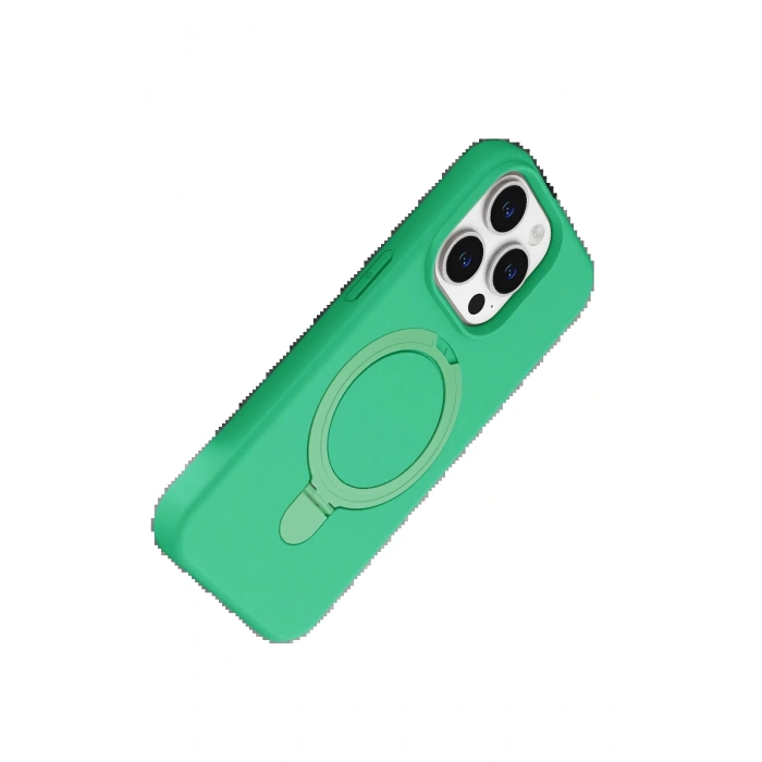 Apple iPhone 14 Pro Max Regal Magsafe Standlı Kapak - Yeşil
