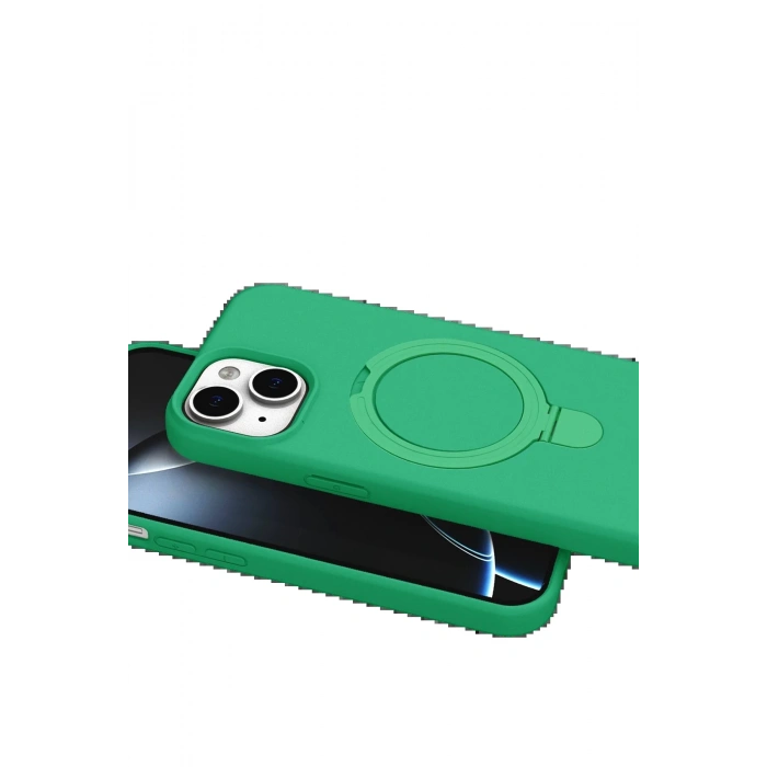 Apple iPhone 14 Regal Magsafe Standlı Kapak - Yeşil