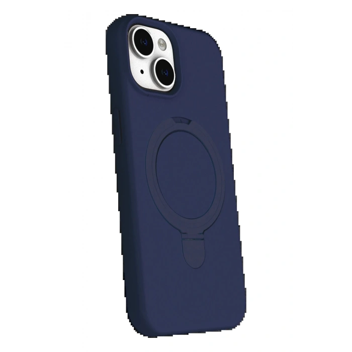 Apple iPhone 15 Plus Regal Magsafe Standlı Kapak - Lacivert