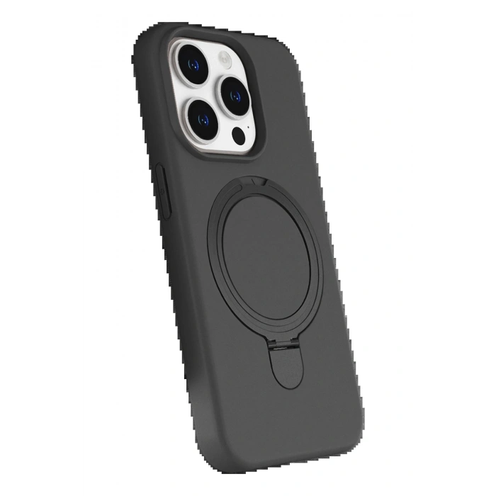 Apple iPhone 15 Pro Max Regal Magsafe Standlı Kapak - Titan Gri