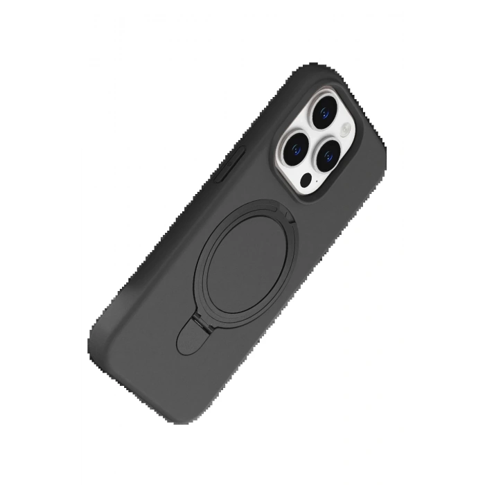 Apple iPhone 15 Pro Max Regal Magsafe Standlı Kapak - Titan Gri