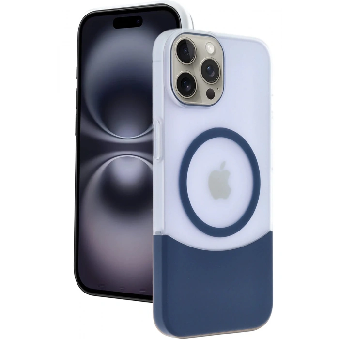 Apple iPhone 15 Pro Max Velar Magsafe Kapak - Lacivert