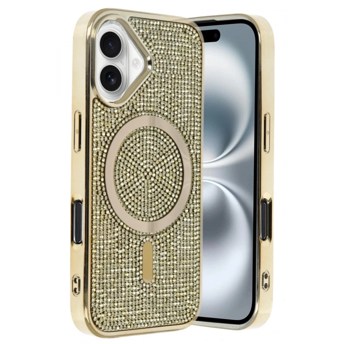 Apple iPhone 16 Helen Magsafe Kapak - Gold