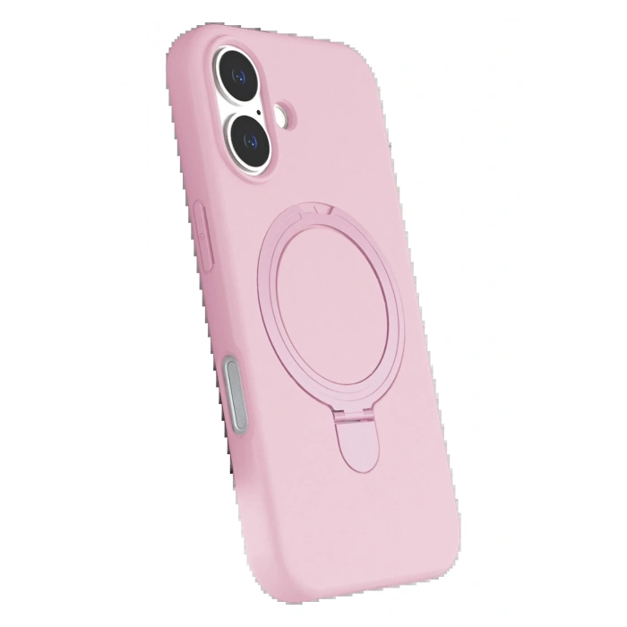 Apple iPhone 16 Plus Regal Magsafe Standlı Kapak - Açık Pembe
