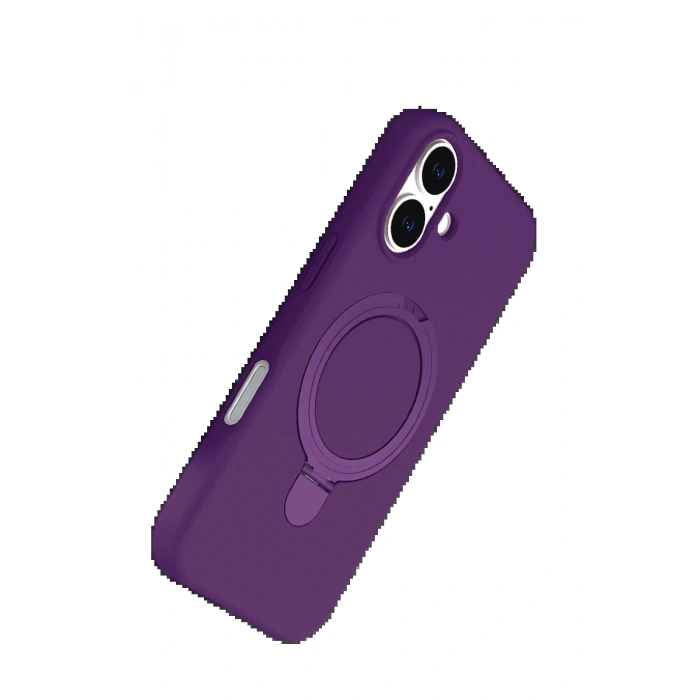 Apple iPhone 16 Plus Regal Magsafe Standlı Kapak - Derin Mor