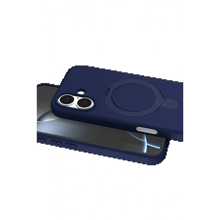 Apple iPhone 16 Plus Regal Magsafe Standlı Kapak - Lacivert