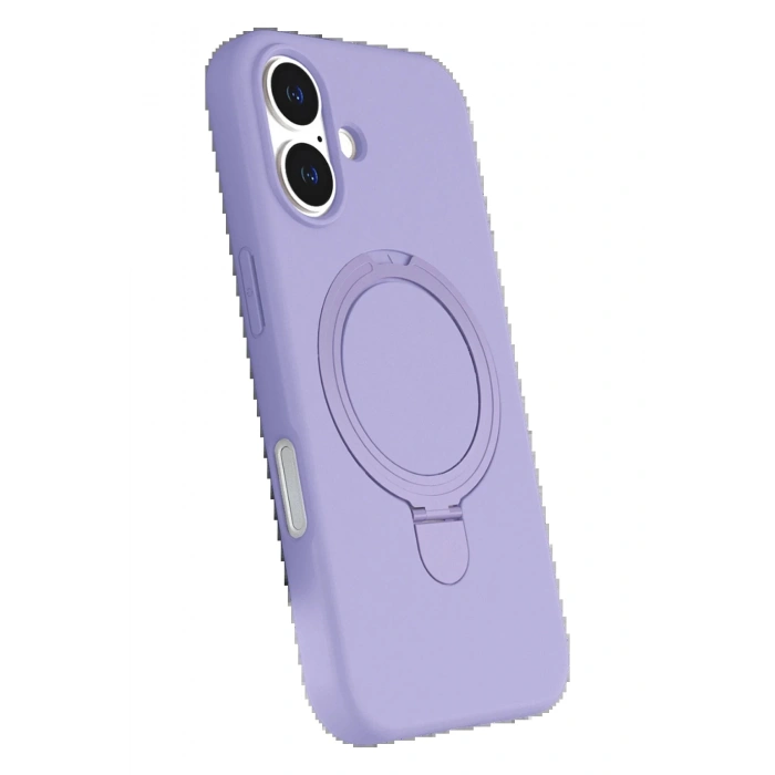 Apple iPhone 16 Plus Regal Magsafe Standlı Kapak - Lila