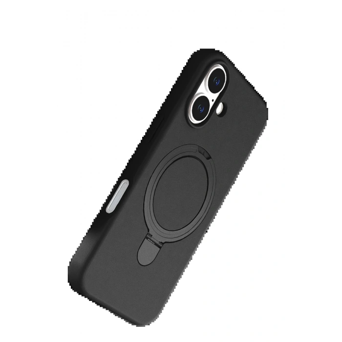 Apple iPhone 16 Plus Regal Magsafe Standlı Kapak - Siyah