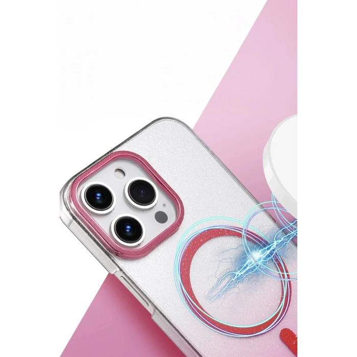 Apple iPhone 16 Pro Glossy Magsafe Kapak - Çöl Titanyum