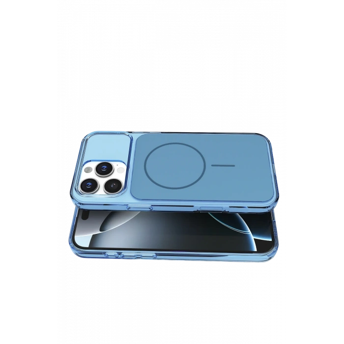 Apple iPhone 16 Pro Max Bruma Magsafe Kapak - Mavi