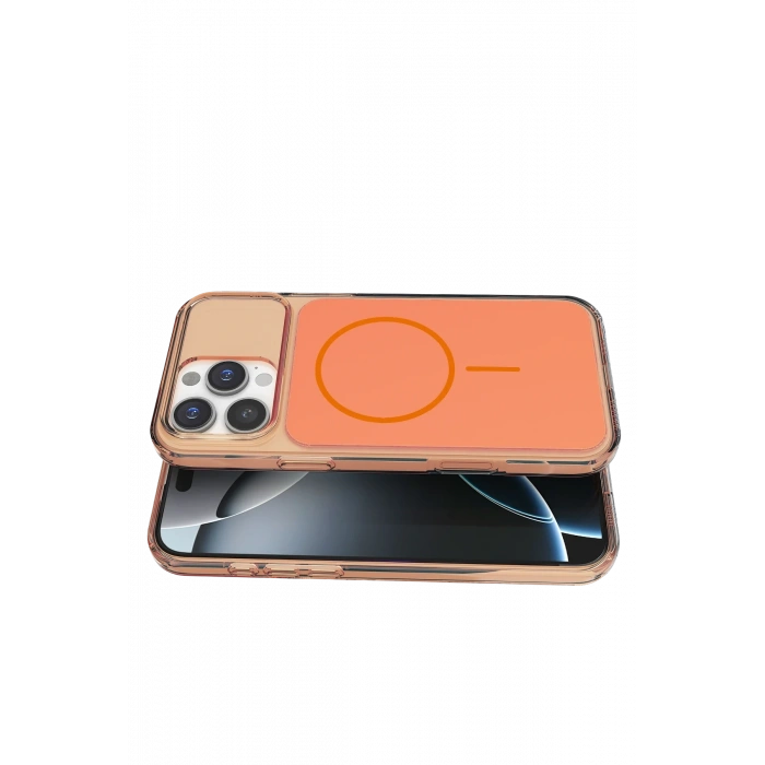 Apple iPhone 16 Pro Max Bruma Magsafe Kapak - Turuncu