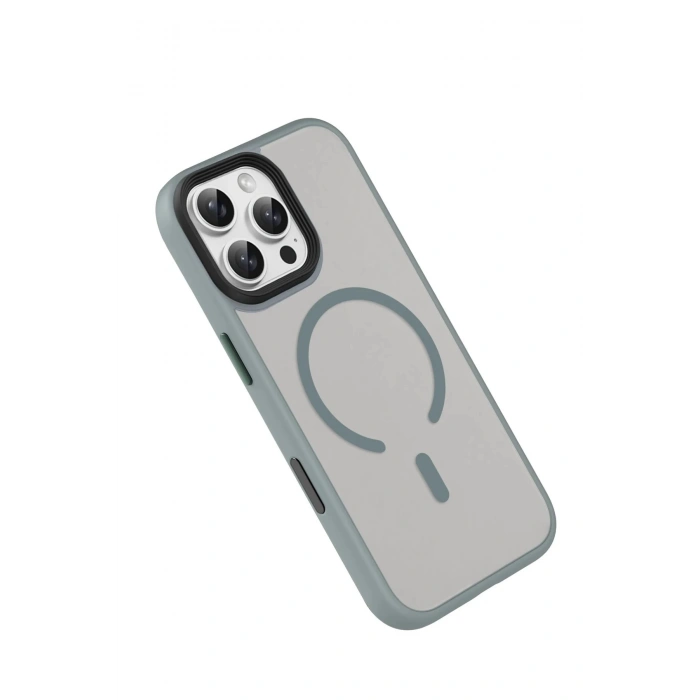 Apple iPhone 16 Pro Max Megane Magsafe Kapak - Titan Gri