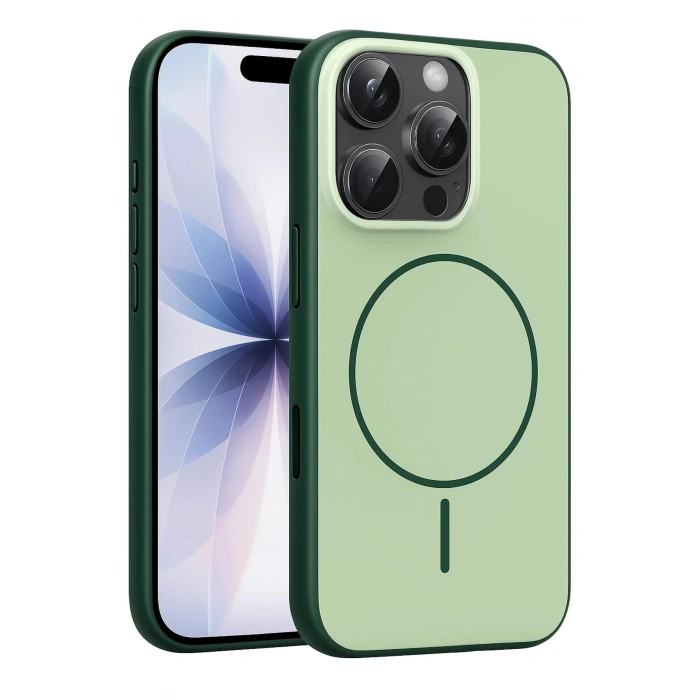 Apple iPhone 16 Pro Max Neva Magsafe Kapak - Koyu Yeşil