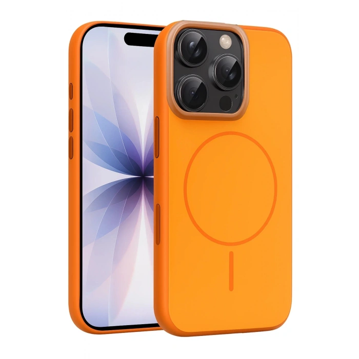 Apple iPhone 16 Pro Max Neva Magsafe Kapak - Turuncu