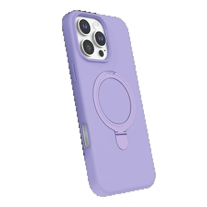 Apple iPhone 16 Pro Max Regal Magsafe Standlı Kapak - Lila
