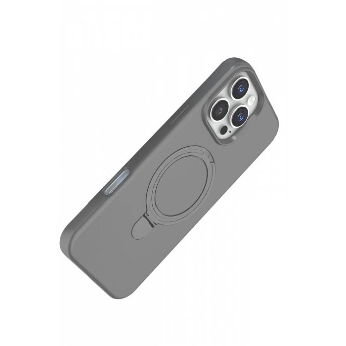 Apple iPhone 16 Pro Max Regal Magsafe Standlı Kapak - Titan Gri