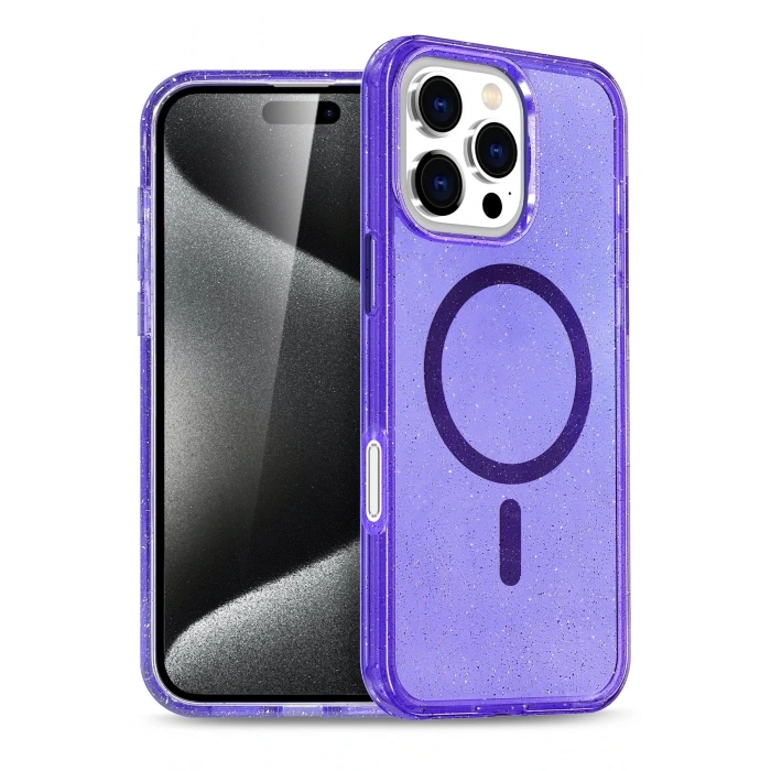 Apple iPhone 16 Pro Max Star Magsafe Kapak - Mor