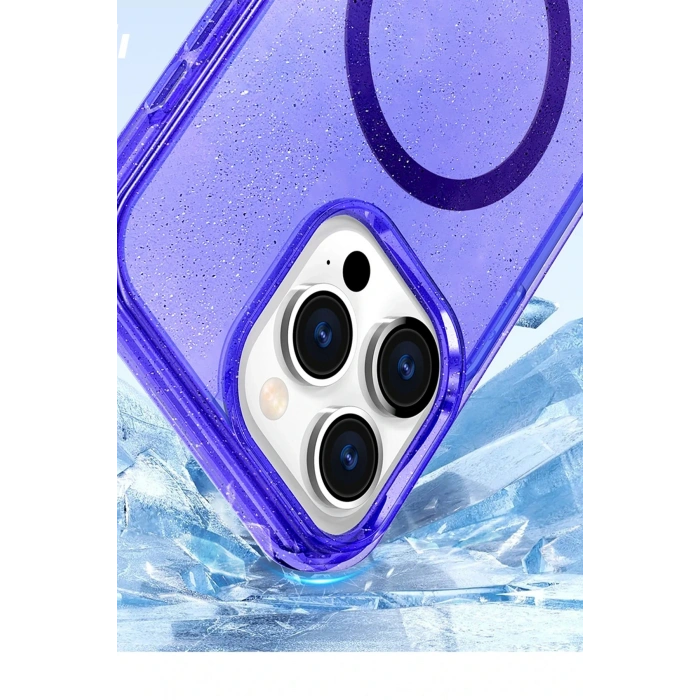 Apple iPhone 16 Pro Max Star Magsafe Kapak - Mor