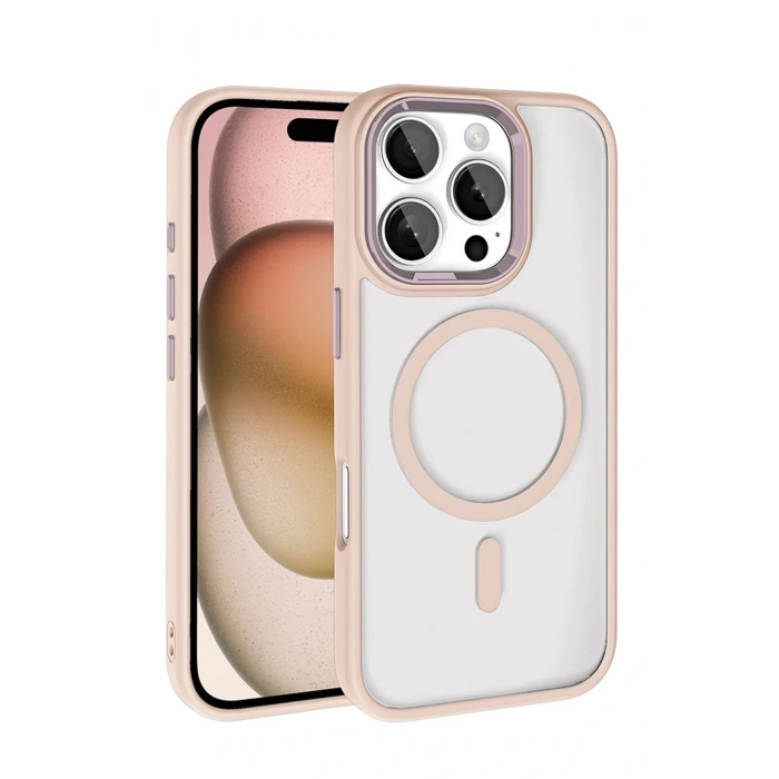 Apple iPhone 16 Pro Max Terea Magsafe Kapak - Pembe