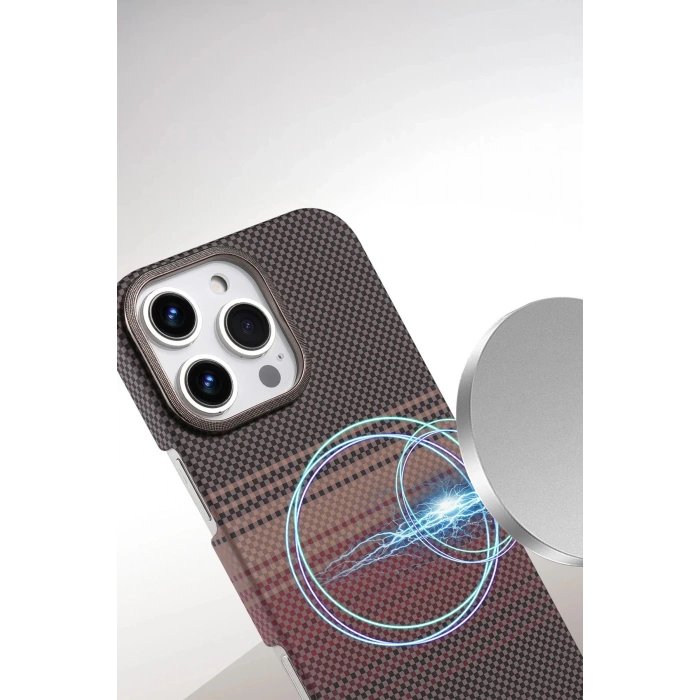 Apple iPhone 16 Pro Max Vega Magsafe Kapak - Çöl Titanyum