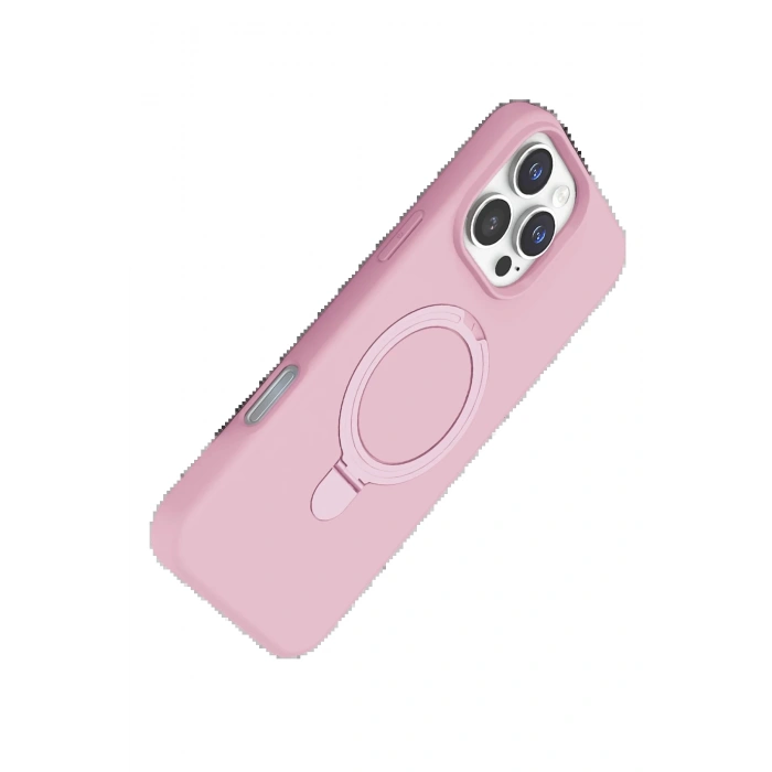 Apple iPhone 16 Pro Regal Magsafe Standlı Kapak - Açık Pembe