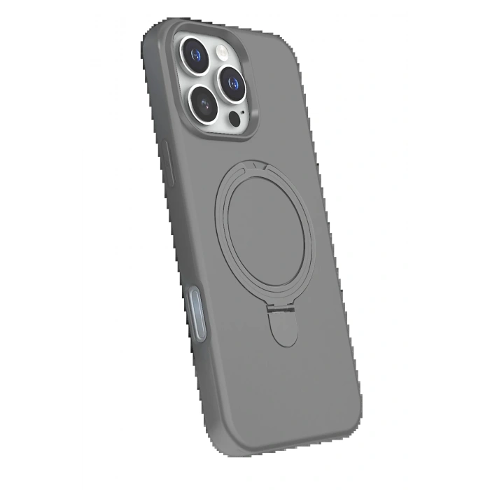 Apple iPhone 16 Pro Regal Magsafe Standlı Kapak - Titan Gri